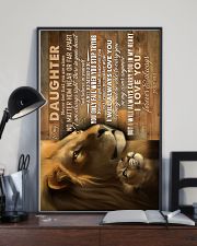 To My Daughter - Lions - Never Feel Taht You 16x24 Poster lifestyle-poster-2