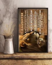 To My Daughter - Lions - Never Feel Taht You 16x24 Poster lifestyle-poster-3