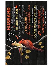 TO MY HUSBAND - CARDINAL - LOVE YOU 16x24 Poster front