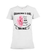 Grandma's girl- I used to be his angel now he's mine Premium Fit Ladies Tee tile