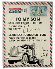 Trucker - I'm Not Close by - Fleece Blanket Small Fleece Blanket - 30" x 40" front