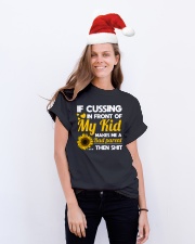 If cussing in front of My kid Classic T-Shirt lifestyle-holiday-crewneck-front-1
