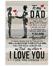 POSTER - TO MY DAD - YOU ARE APPRECIATED 16x24 Poster front