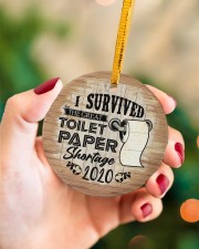 Christmas - Corona Virus - I Love You More Than Circle ornament - single (porcelain) aos-circle-ornament-single-porcelain-lifestyles-09