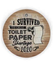 Christmas - Corona Virus - I Love You More Than Circle Ornament (Wood tile