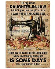 POSTER - TO MY DAUGHTER-IN-LAW - SEWING - THE ONE 16x24 Poster front