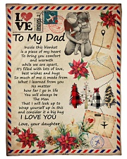 To My Dad - Letter - Fleece Blanket Fleece Blanket tile