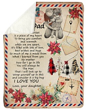 To My Dad - Letter - Fleece Blanket Sherpa Fleece Blanket tile