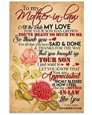 TO MY MOTHER-IN-LAW 16x24 Poster front