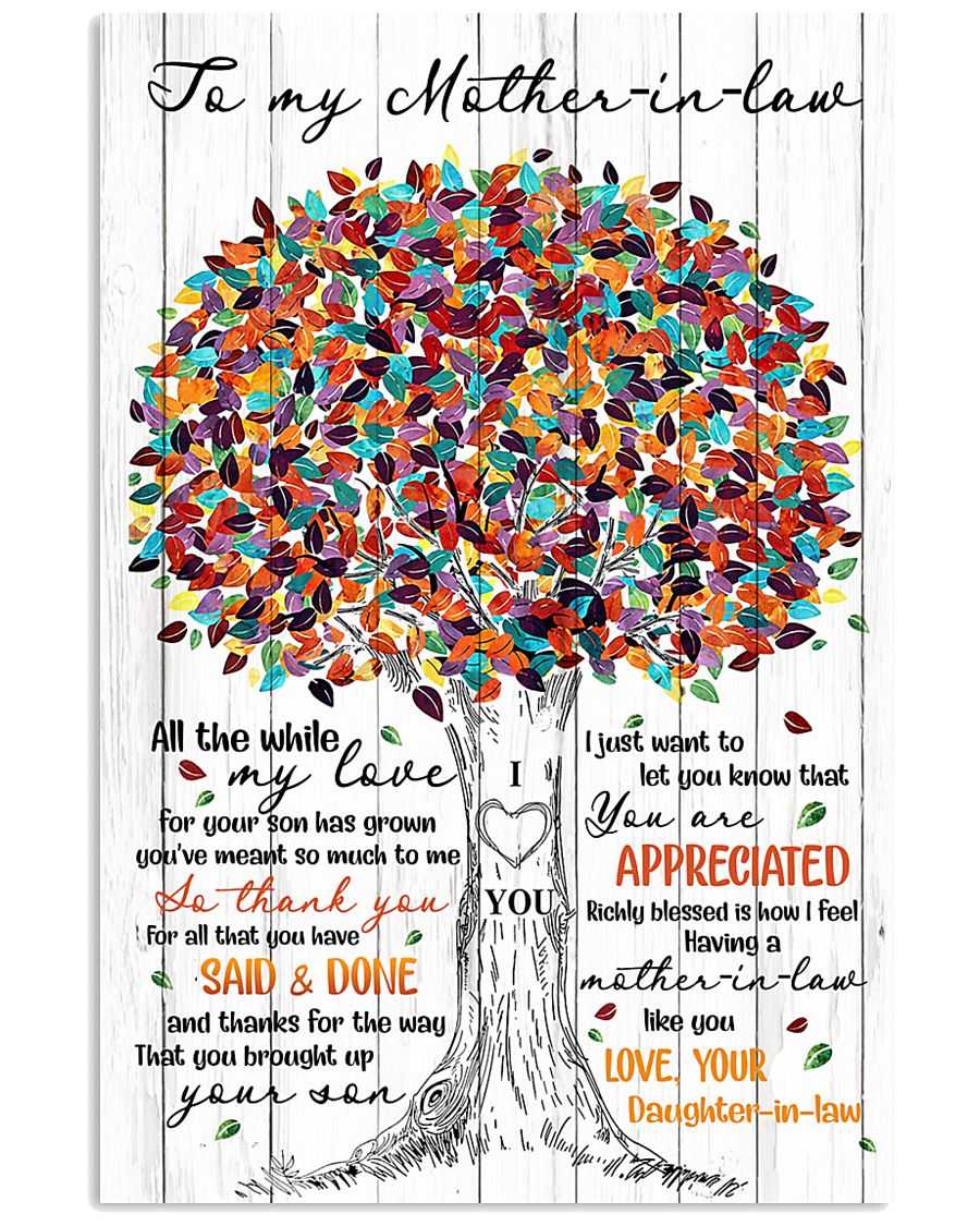 TO MY MOTHER-IN-LAW - TREE 16x24 Poster