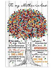 TO MY MOTHER-IN-LAW - TREE 16x24 Poster front
