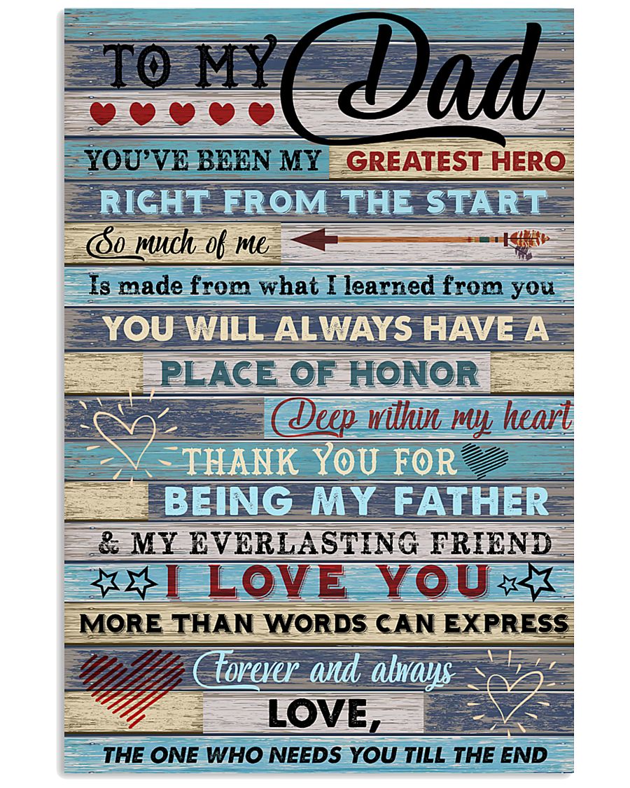 DAUGHTER TO DAD 16x24 Poster