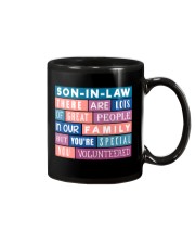 T-SHIRT - SON-IN-LAW - VINTAGE - YOU VOLUNTEERED Mug tile