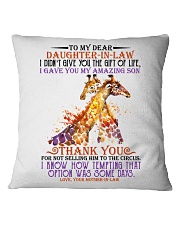 MOM TO DAUGHTER IN LAW Square Pillowcase thumbnail