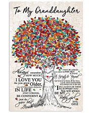 TO MY GRANDDAUGHTER 16x24 Poster front