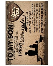 To My Son - Fishing - Wherever Your Journey 16x24 Poster front