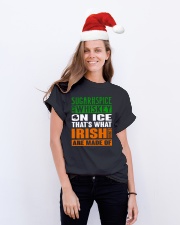 Sugar and spice and whiskey on ice Classic T-Shirt lifestyle-holiday-crewneck-front-1