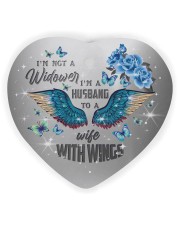 Angel Wife - I'm Not A Widower I'm A Husband Heart Ornament (Wood) tile