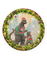 Christmas - Dinosaur Circle ornament - single (porcelain) front