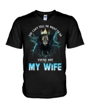 My Wife - You Can't Tell Me What To Do - Hoodie V-Neck T-Shirt tile