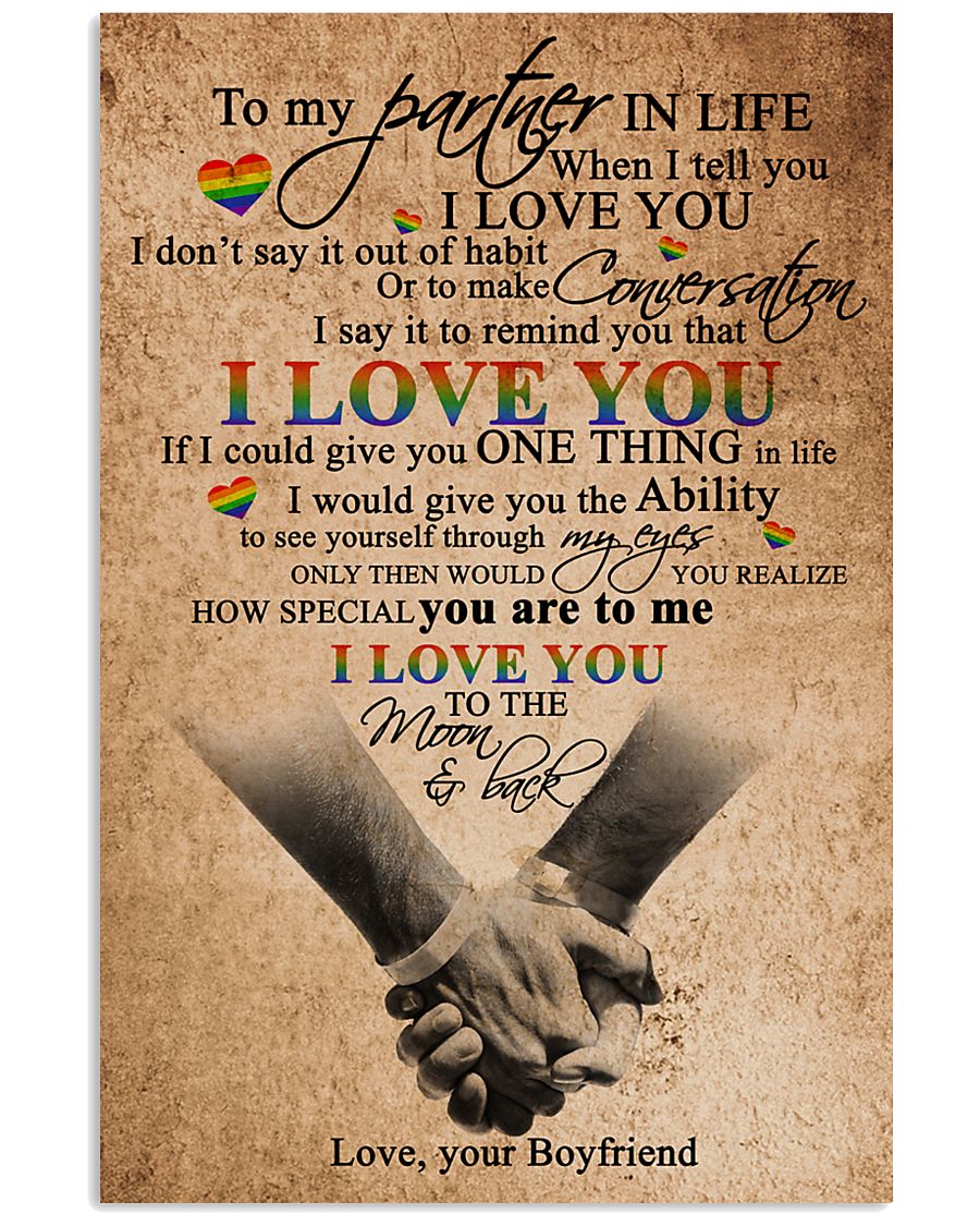 TO MY PARTNER IN LIFE 16x24 Poster