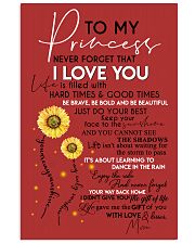 MOM TO PRINCESS 16x24 Poster front