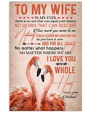 TO MY WIFE - FLAMINGO - I LOVE YOU 16x24 Poster front