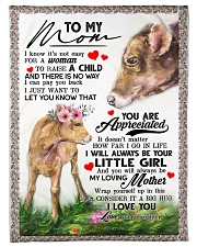 To My Mom - Cow - Fleece Blanket Small Fleece Blanket - 30" x 40" front