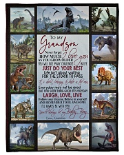 GRANDMA TO GRANDSON Small Fleece Blanket - 30" x 40" front