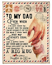 To My Dad - Hands - Fleece Blanket Small Fleece Blanket - 30" x 40" front