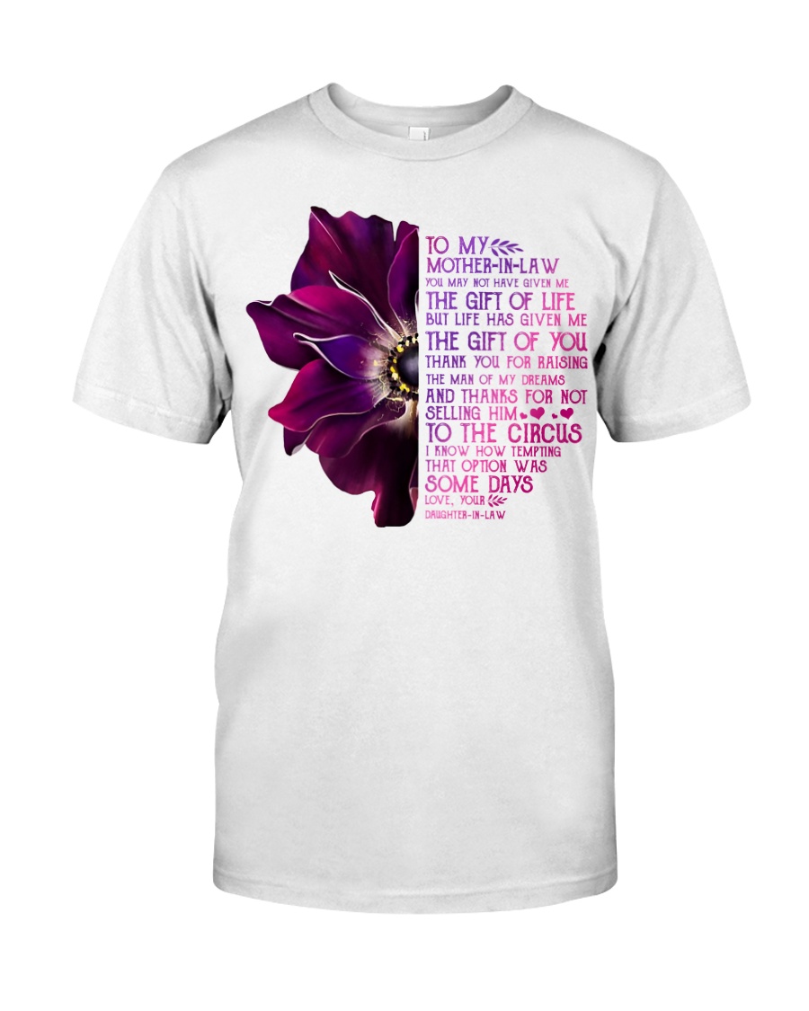 TO MY MOTHER-IN-LAW - ANEMONE -THANK YOU Classic T-Shirt