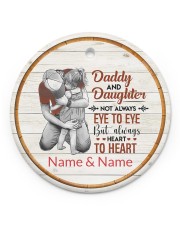 To My Dad - Customized Circle Ornament Circle ornament - single (porcelain) front