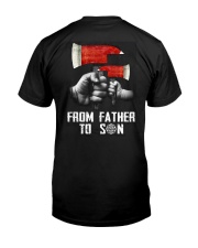 From Father To Son - Firefighter - T-shirt Classic T-Shirt back