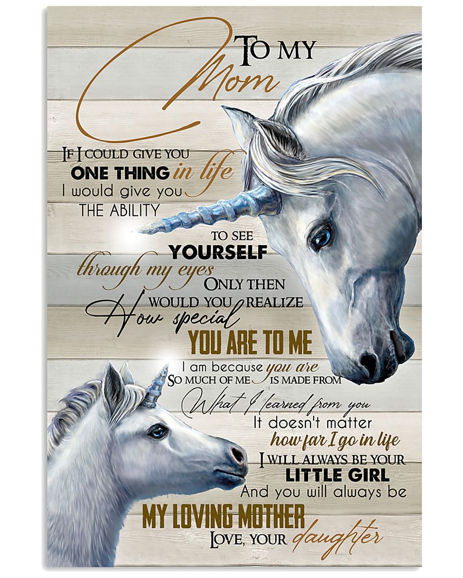 TO MY MOM - UNICORN 16x24 Poster
