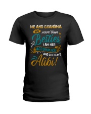 To Granddaughter and Grandson - Me And Grandma Ladies T-Shirt tile