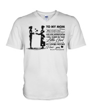 To My Mom - Sticker V-Neck T-Shirt tile