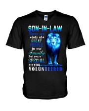 Son-in-law - Galaxy Lion - You Volunteered V-Neck T-Shirt tile