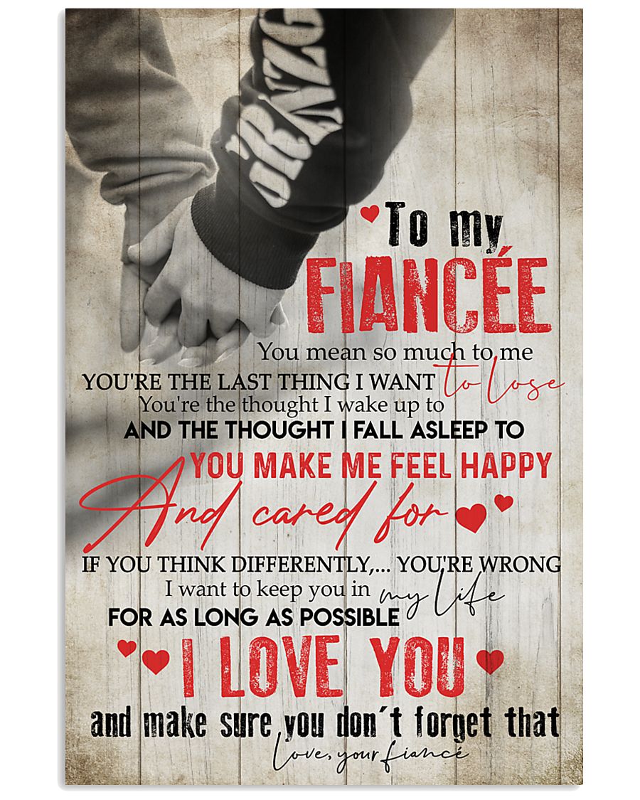 TO MY FIANCE'E 16x24 Poster
