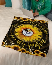 FLEECE BLANKET - ELEPHANT - YOU ARE MY SUNSHINE Small Fleece Blanket - 30" x 40" aos-coral-fleece-blanket-30x40-lifestyle-front-07