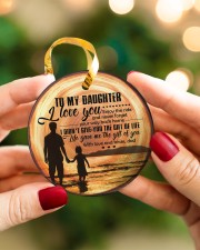 Christmas - You Will be Always Be Daddy's Circle ornament - single (porcelain) aos-circle-ornament-single-porcelain-lifestyles-08