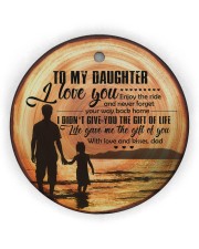 Christmas - You Will be Always Be Daddy's Circle Ornament (Wood tile