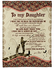 To Daughter - I Don't Want You To Follow Large Fleece Blanket - 60" x 80" front