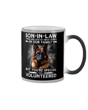 SON-IN-LAW - GERMAN SHEPHERD - YOU VOLUNTEERED Color Changing Mug thumbnail