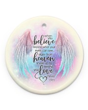 Angel - Signs From Heaven Show Up Circle ornament - single (porcelain) front