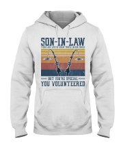 SON-IN-LAW - FISHING - VINTAGE - YOU VOLUNTEERED Hooded Sweatshirt tile