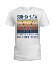 SON-IN-LAW - FISHING - VINTAGE - YOU VOLUNTEERED Ladies T-Shirt tile