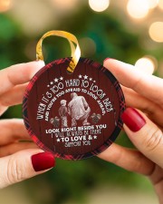 Grandad to Grandson - I Will Always Be There Circle ornament - single (porcelain) aos-circle-ornament-single-porcelain-lifestyles-08