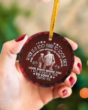 Grandad to Grandson - I Will Always Be There Circle ornament - single (porcelain) aos-circle-ornament-single-porcelain-lifestyles-09