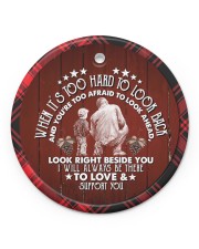 Grandad to Grandson - I Will Always Be There Circle ornament - single (porcelain) front