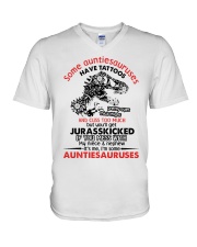 Some auntiesauruses V-Neck T-Shirt thumbnail